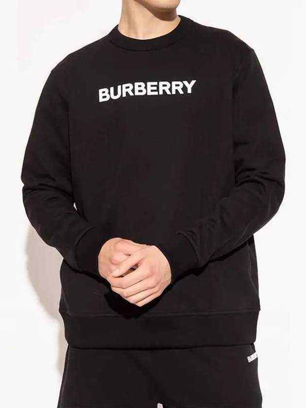 Burberry Front Logo Print Sweatshirt Black
