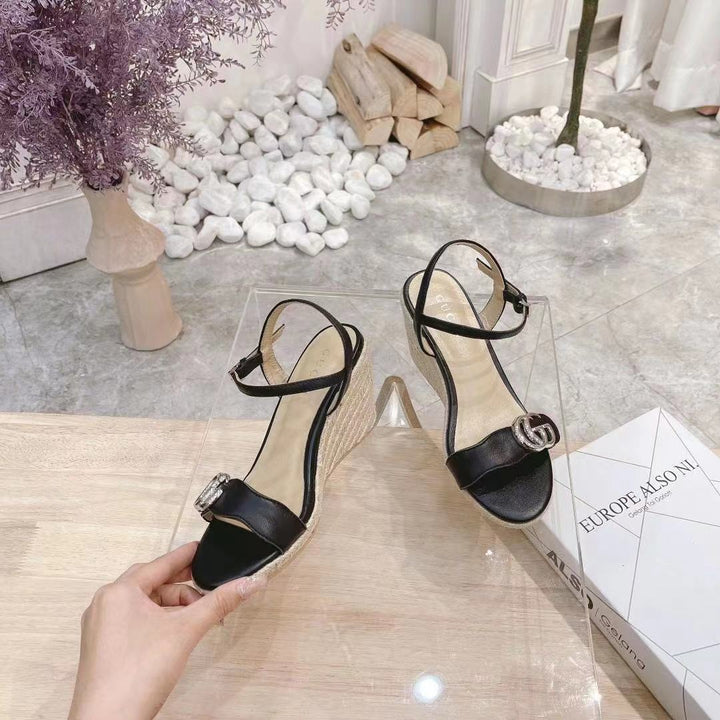 SE496  Size 5-10   Heels:8cm Material: Sheep skin Sole: Rubber leather