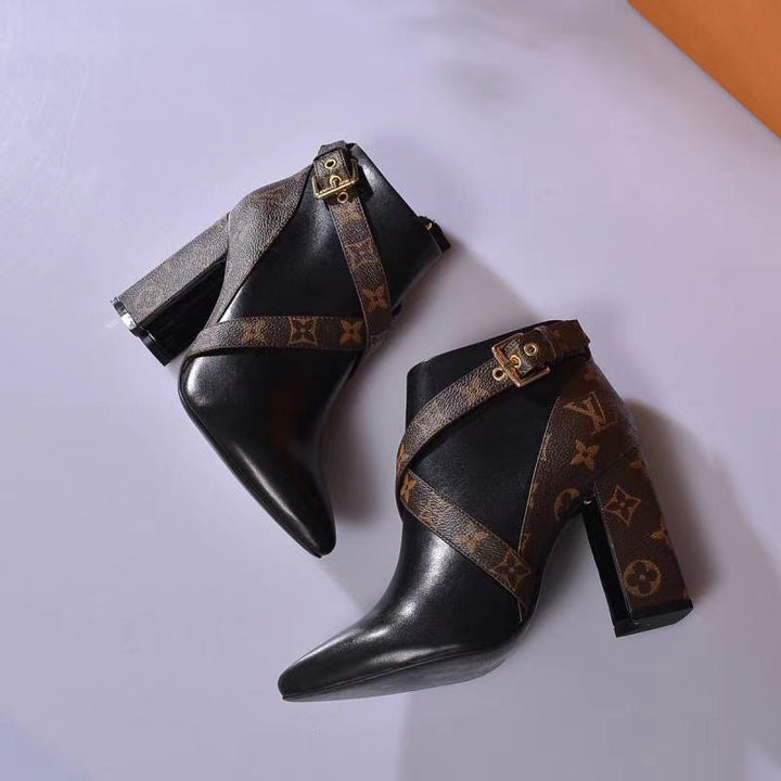 SE537 Size5-11  Heels:9.5cm Material: Cowhide  Lining: Sheep skin