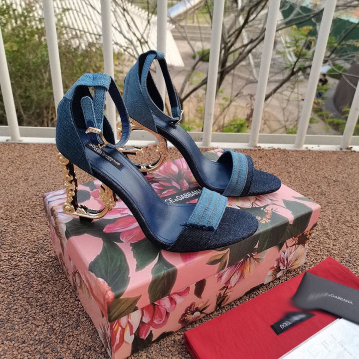 SE540  Size5-11   Heels:10.5cm Material: Denim Lining: Sheep skin Sole: Italian leather