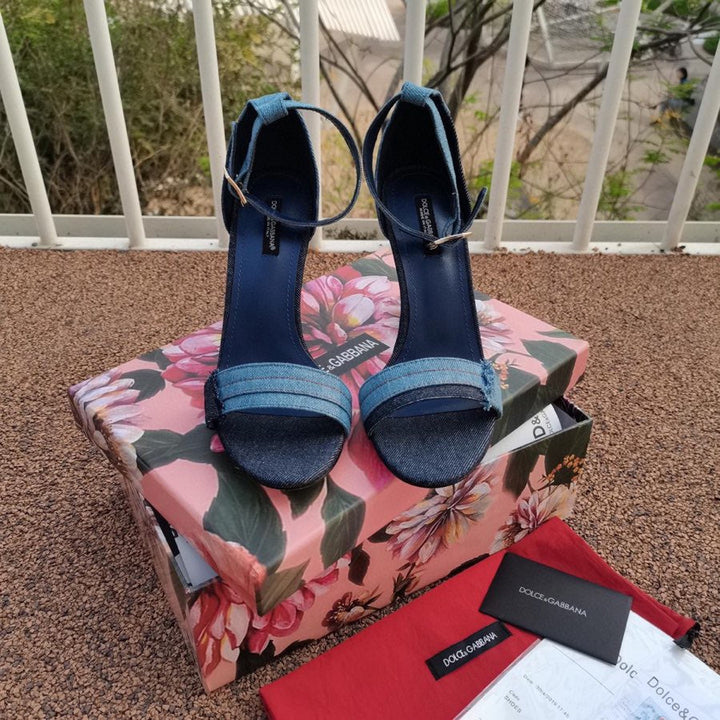 SE540  Size5-11   Heels:10.5cm Material: Denim Lining: Sheep skin Sole: Italian leather