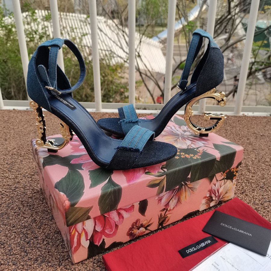 SE540  Size5-11   Heels:10.5cm Material: Denim Lining: Sheep skin Sole: Italian leather