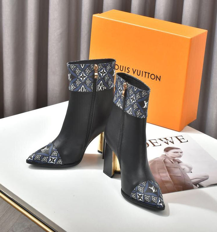 SE645  Size 4-11   Heels:9.5cm Material: Cowhide  Lining: Sheep skin Sole: Rubber