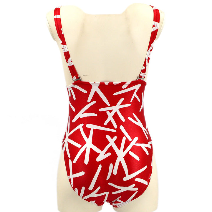 Christian Top quality Dior abstract print swimsuit #M