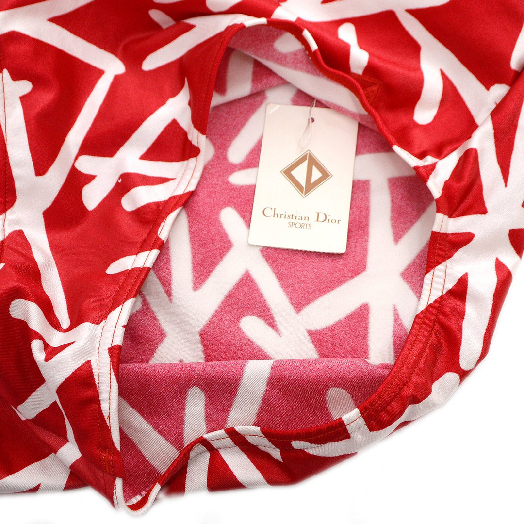 Christian Top quality Dior abstract print swimsuit #M