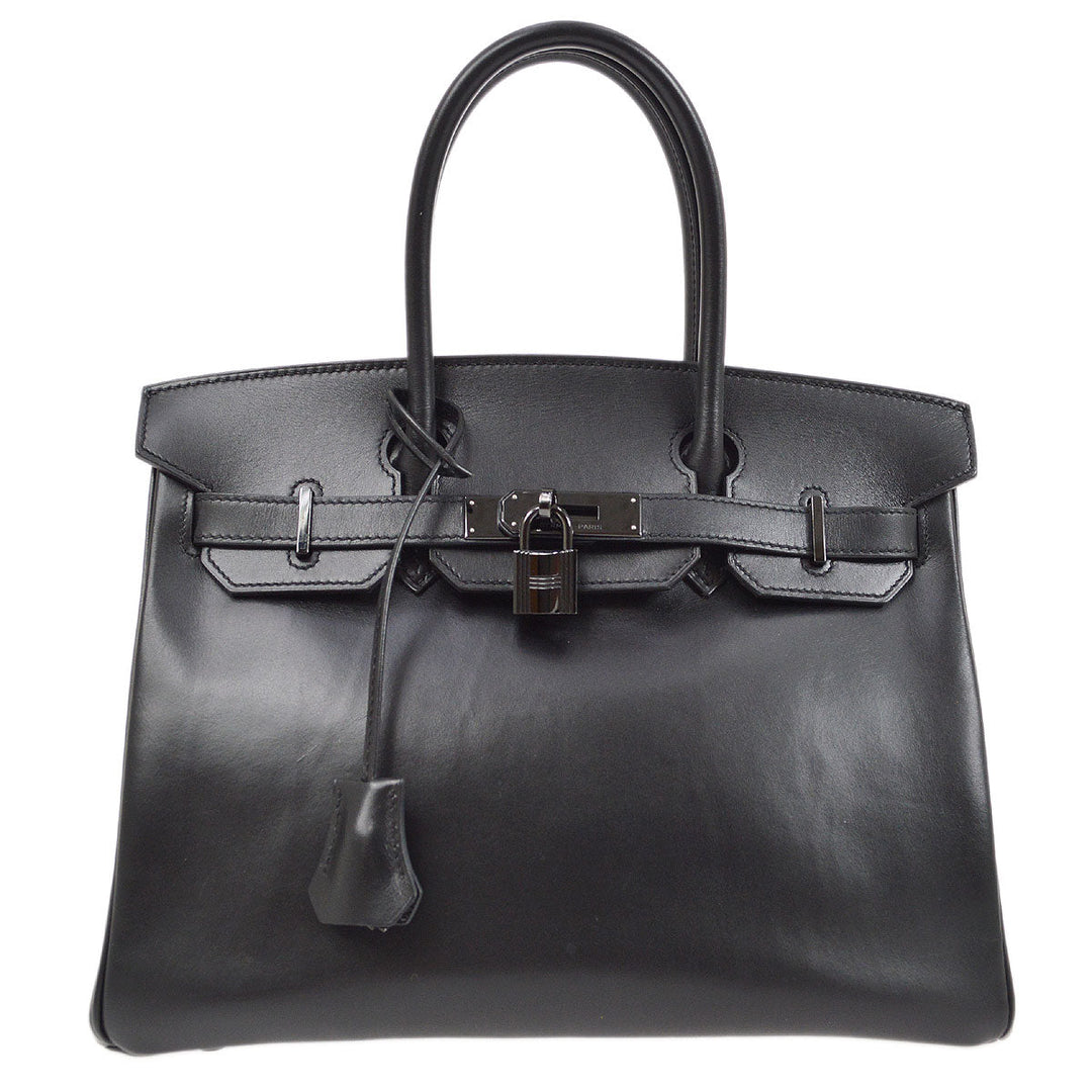 Hermes * 2011 BIRKIN 30 So Black Box calf