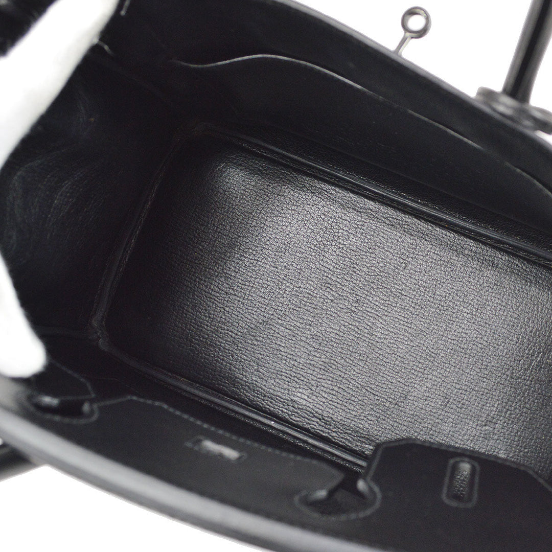 Hermes * 2011 BIRKIN 30 So Black Box calf