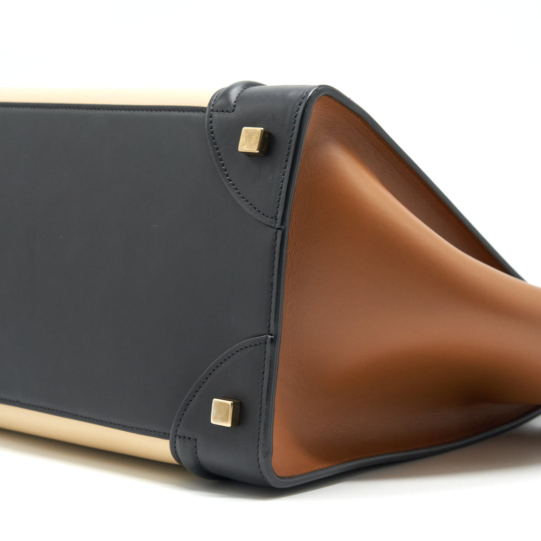 Celine Mini Luggage Bag Calfskin Multicoloured