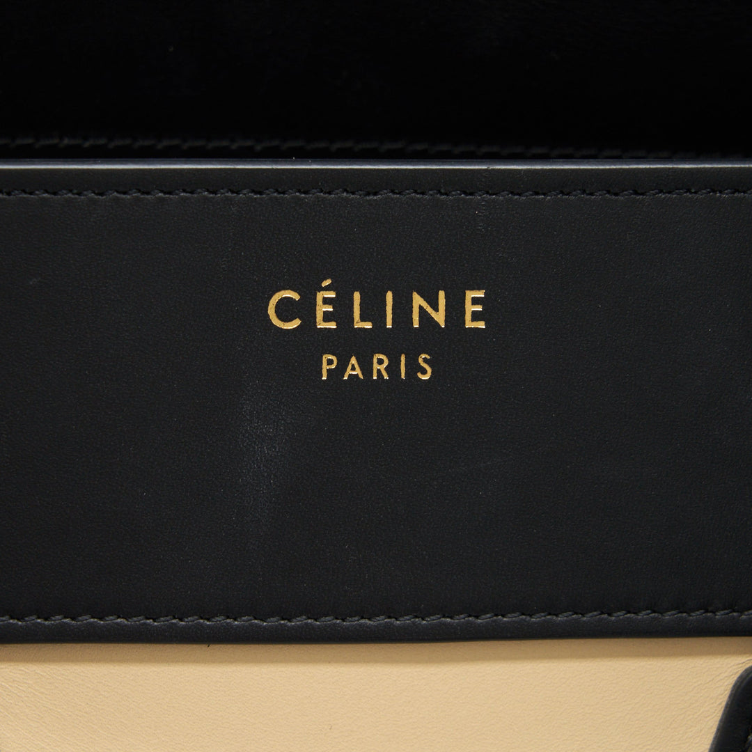 Celine Mini Luggage Bag Calfskin Multicoloured