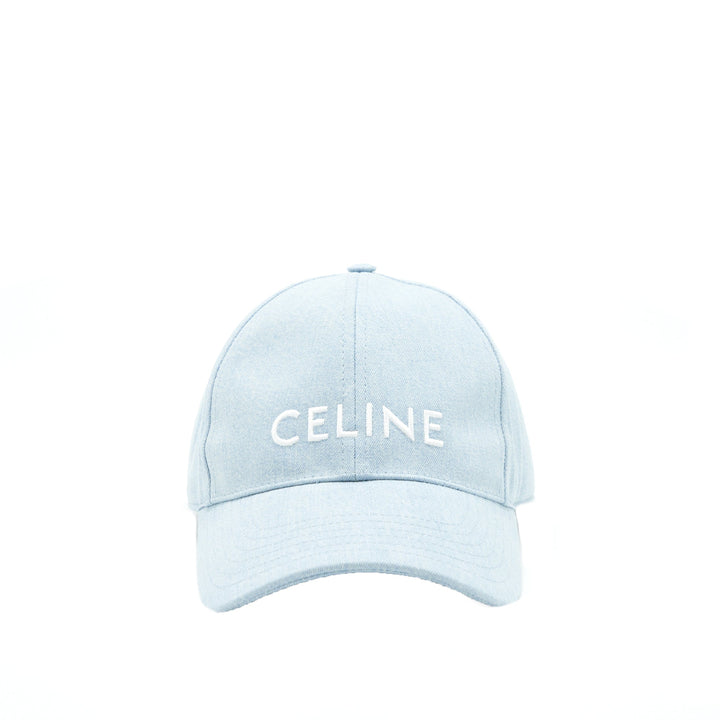 Top Quality Celine Size L Baseball Cap Denim Light Blue