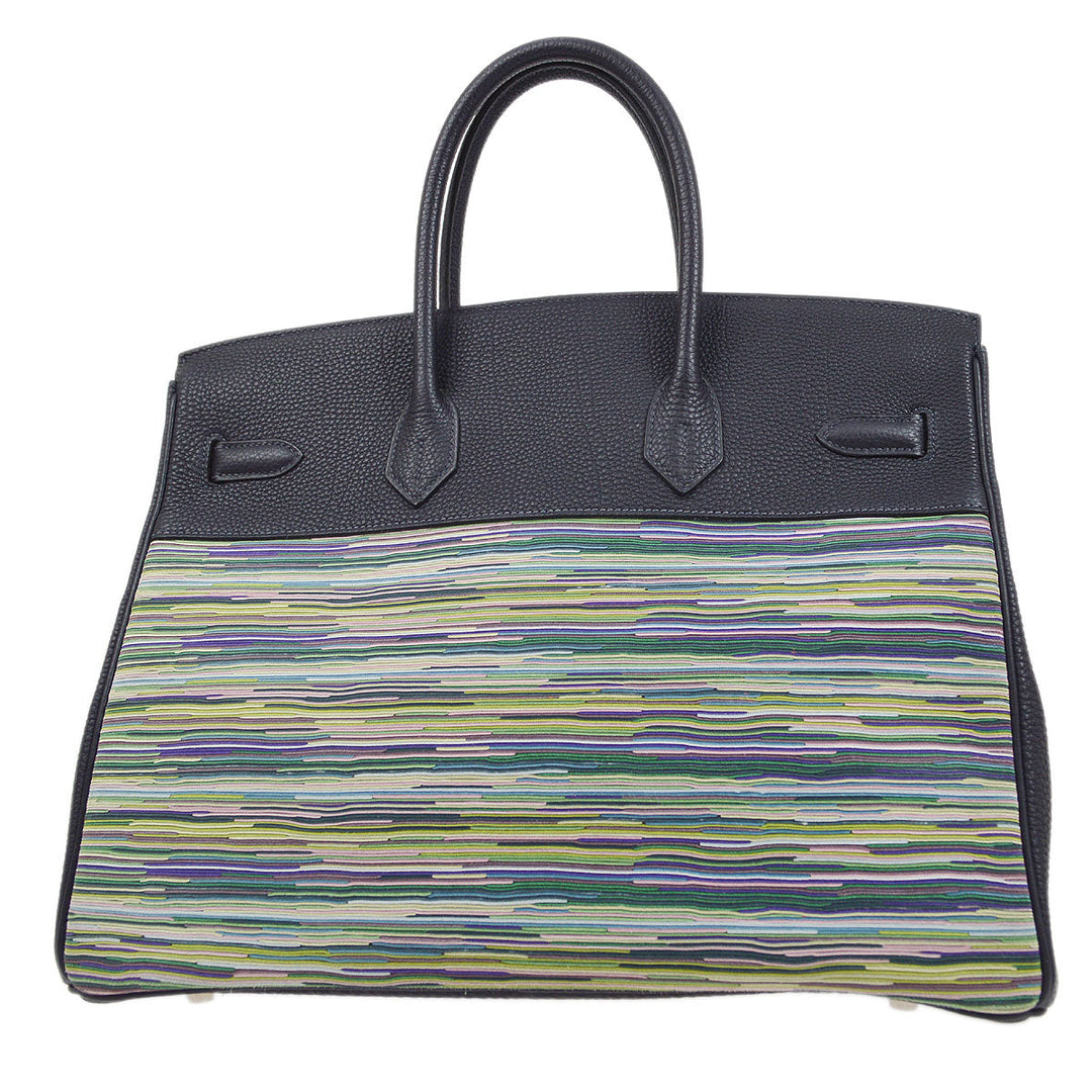 Hermes 2003 BIRKIN 35 Blue Indigo Vibrato Togo
