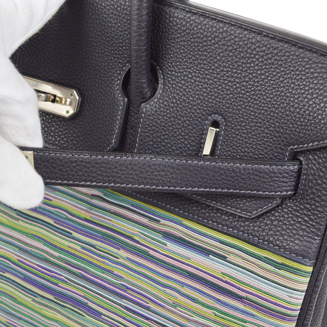 Hermes 2003 BIRKIN 35 Blue Indigo Vibrato Togo