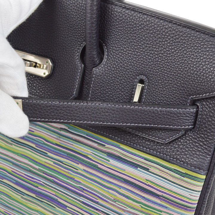 Hermes 2003 BIRKIN 35 Blue Indigo Vibrato Togo