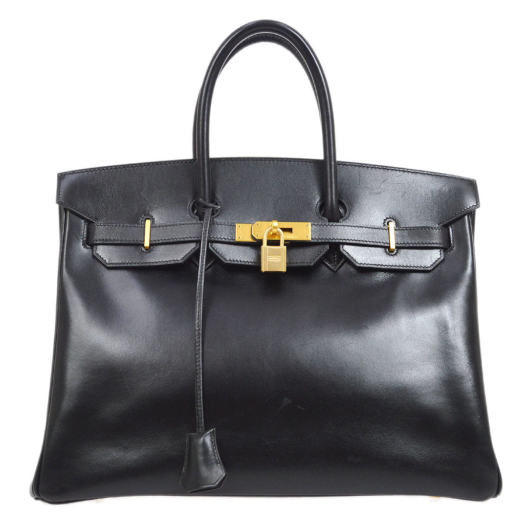 Hermes 2003 BIRKIN 35 Black Box calf