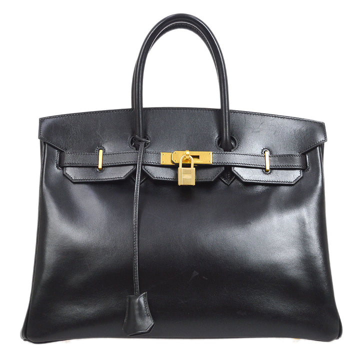 Hermes 2003 BIRKIN 35 Black Box calf
