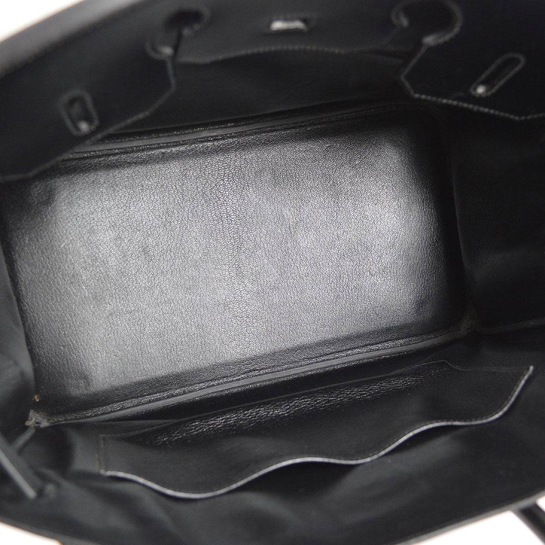Hermes 2003 BIRKIN 35 Black Box calf