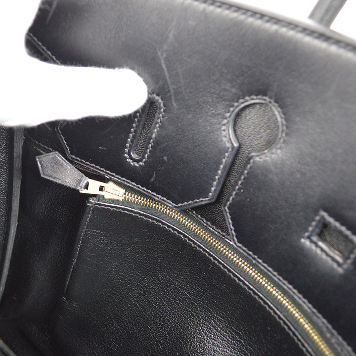 Hermes 2003 BIRKIN 35 Black Box calf