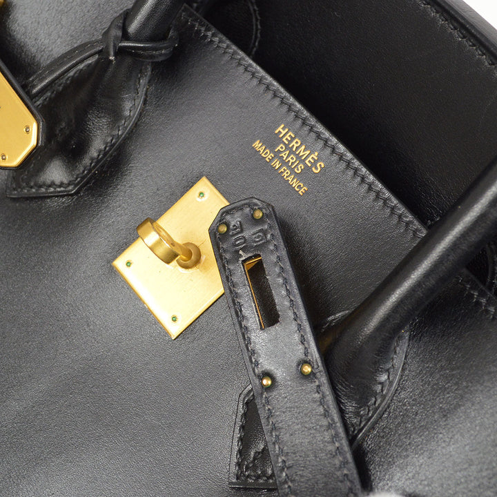 Hermes 2003 BIRKIN 35 Black Box calf