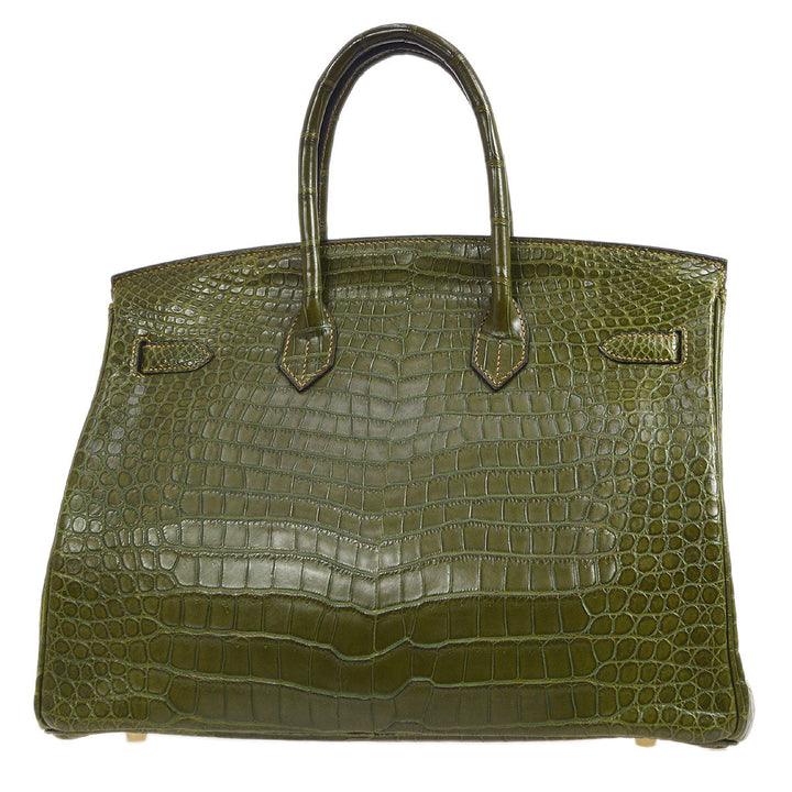 Hermes * 2008 BIRKIN 35 Porosus Crocodile Canopee