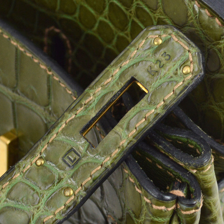 Hermes * 2008 BIRKIN 35 Porosus Crocodile Canopee