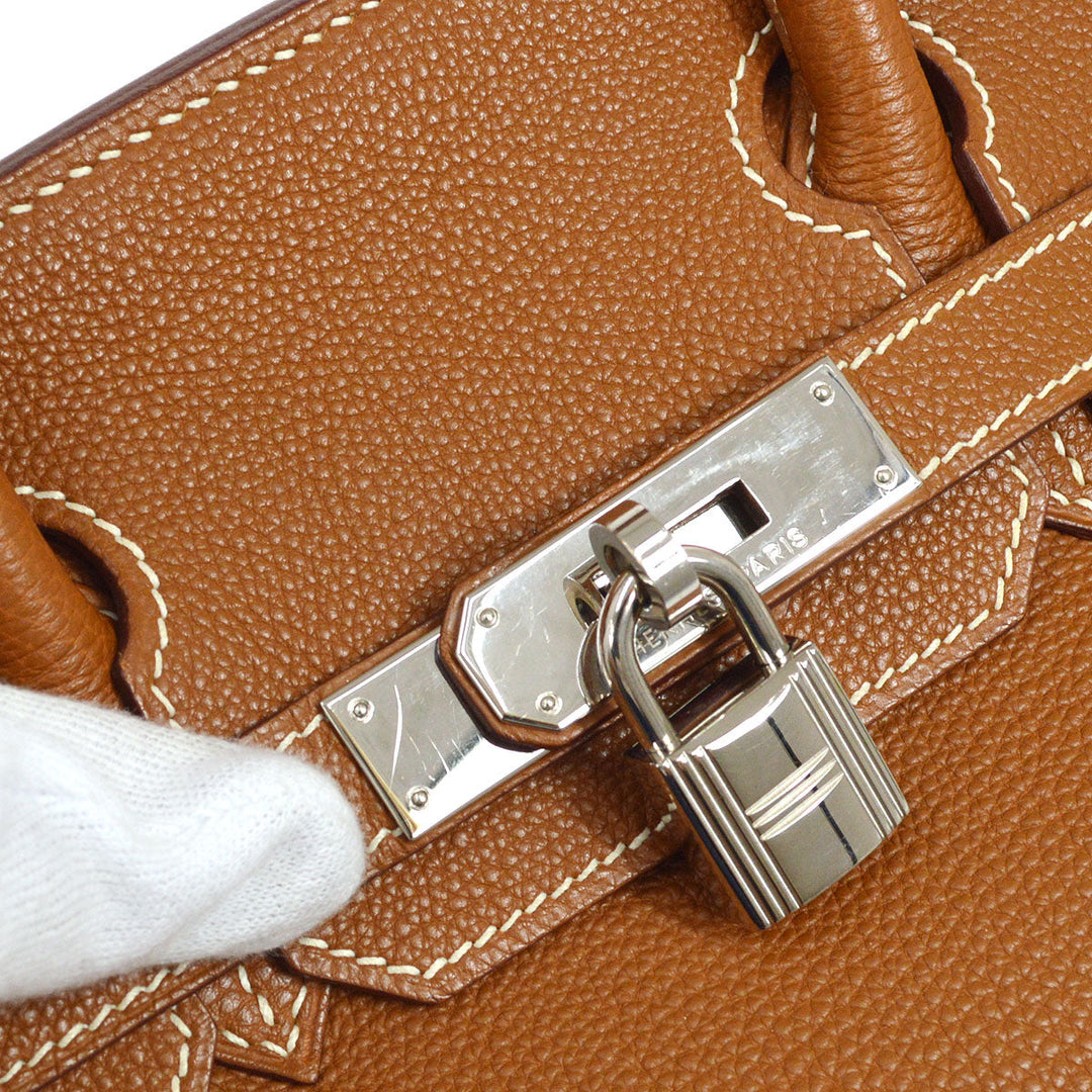 Hermes 2003 BIRKIN 30 Gold Togo