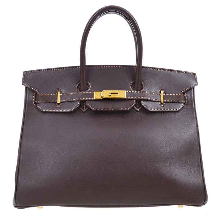 Hermes 1999 BIRKIN 35 Havane Evercalf