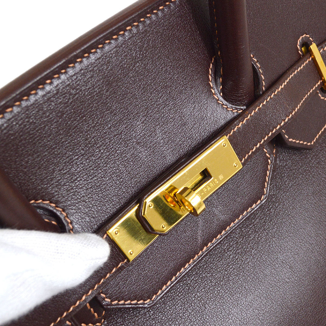 Hermes 1999 BIRKIN 35 Havane Evercalf