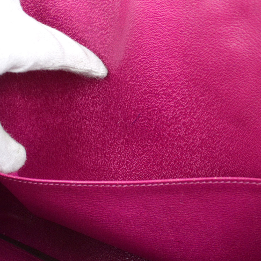 Hermes * 2012 BIRKIN 35 Porosus Lisse Rose scheherazade