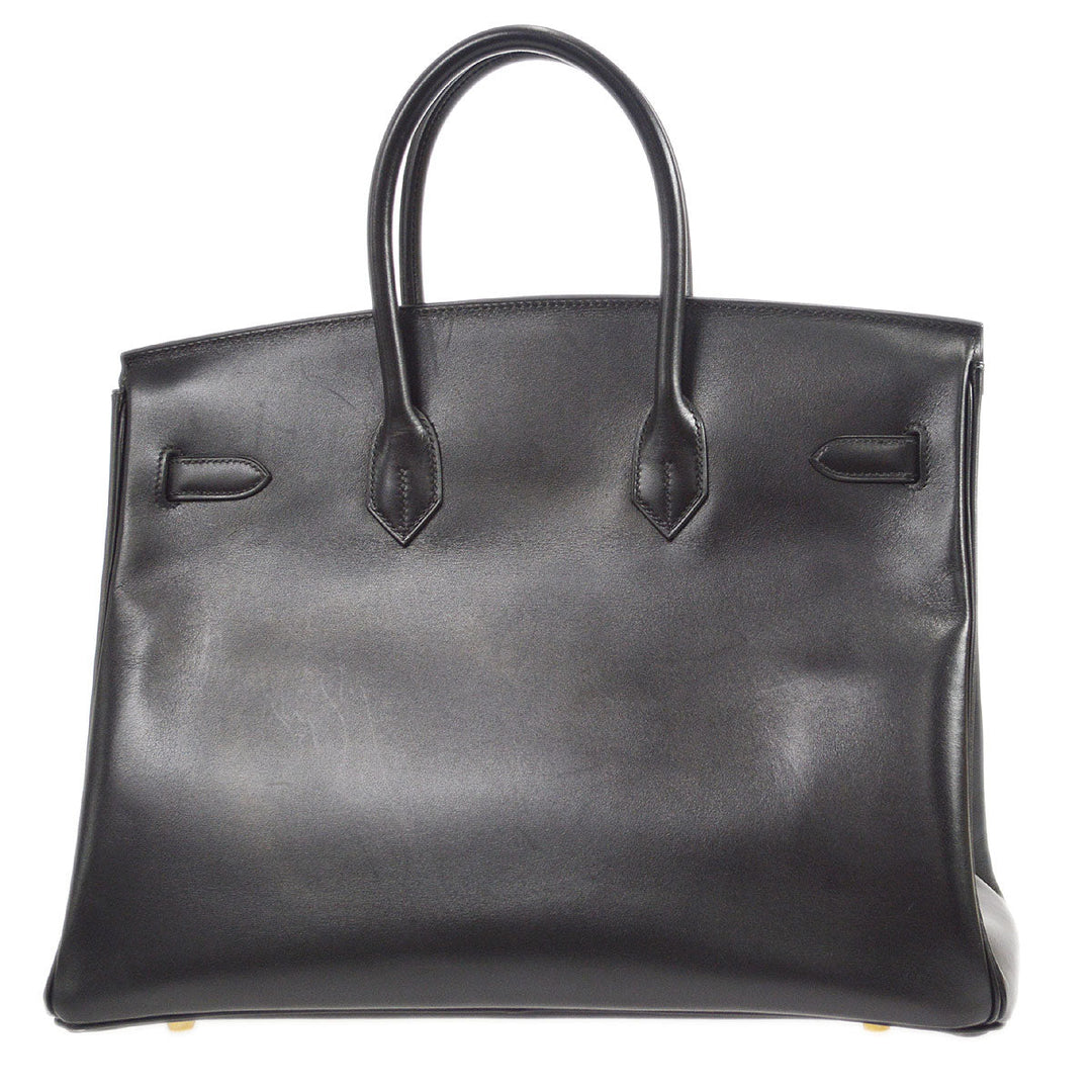 Hermes 2002 BIRKIN 35 Black Box Calf