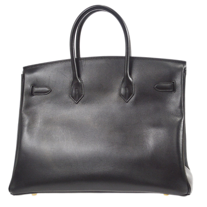 Hermes 2002 BIRKIN 35 Black Box Calf
