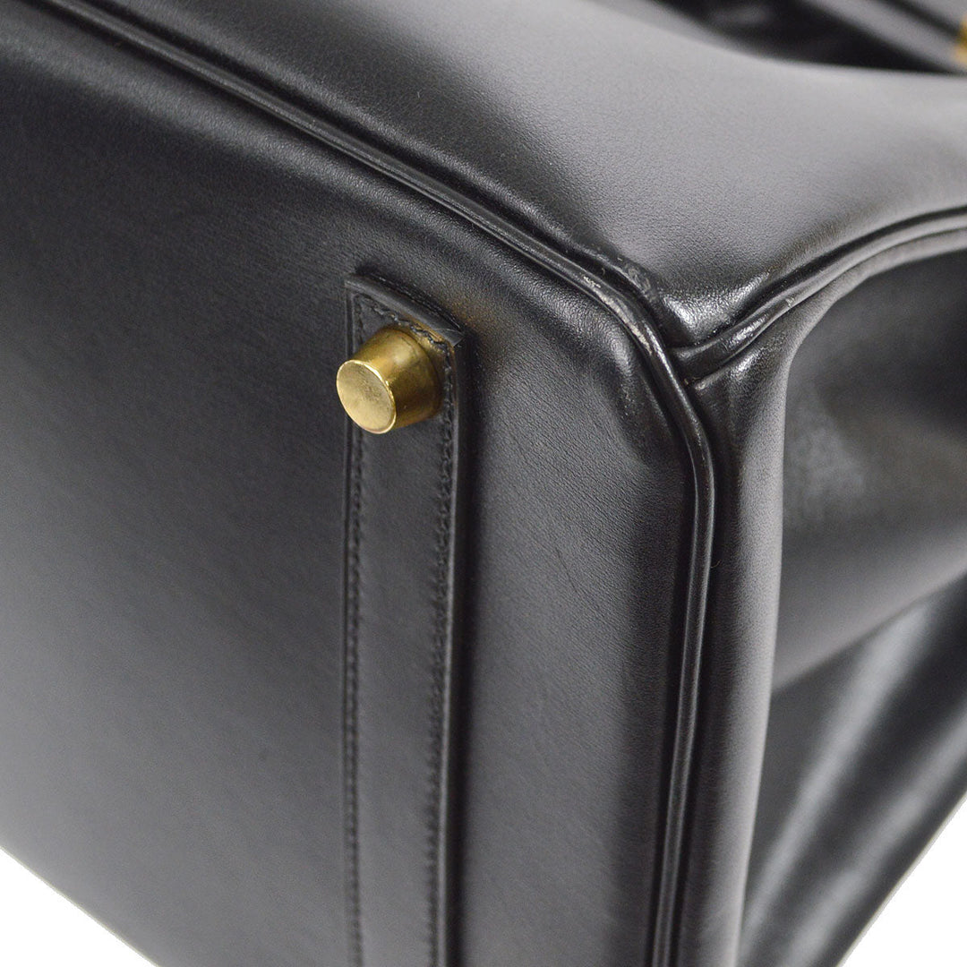 Hermes 2002 BIRKIN 35 Black Box Calf