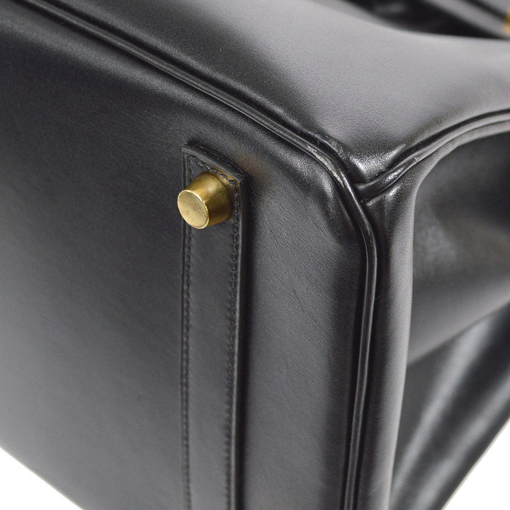 Hermes 2002 BIRKIN 35 Black Box Calf