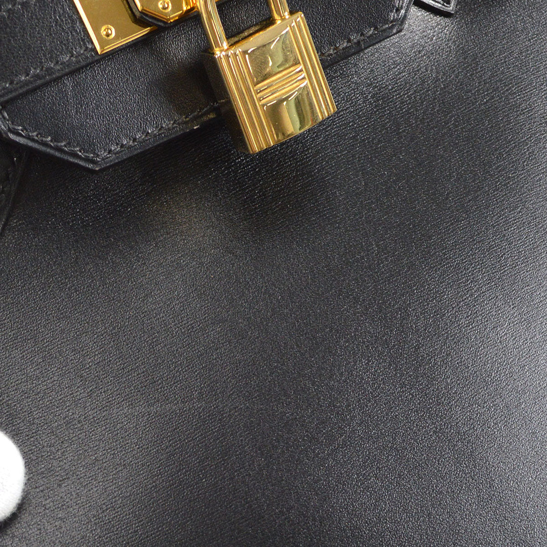 Hermes 2002 BIRKIN 35 Black Box Calf