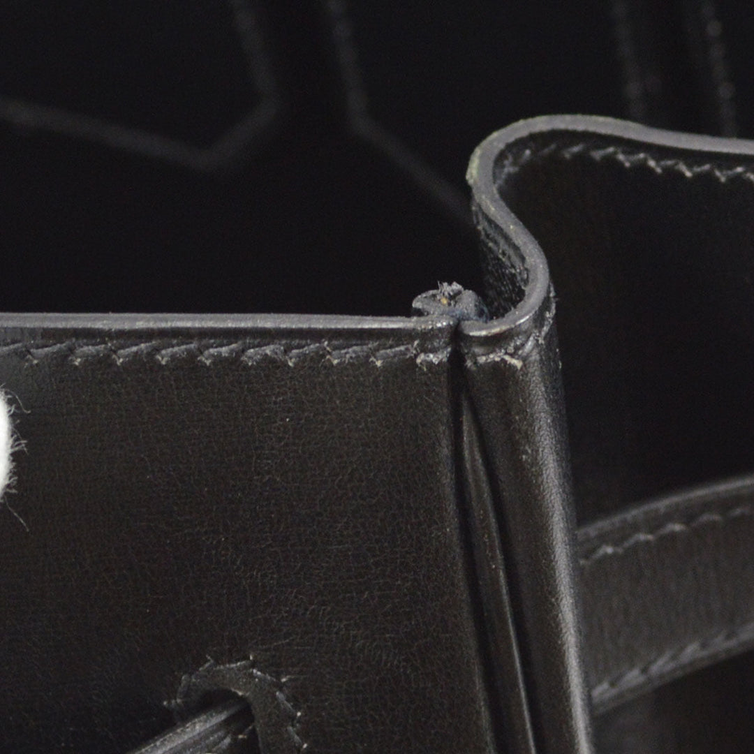 Hermes 2002 BIRKIN 35 Black Box Calf