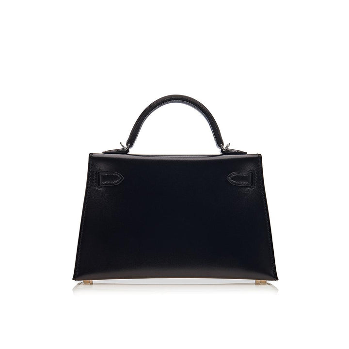 Top quality Hermes Kelly II Sellier Mini 89 Noir Box Leather