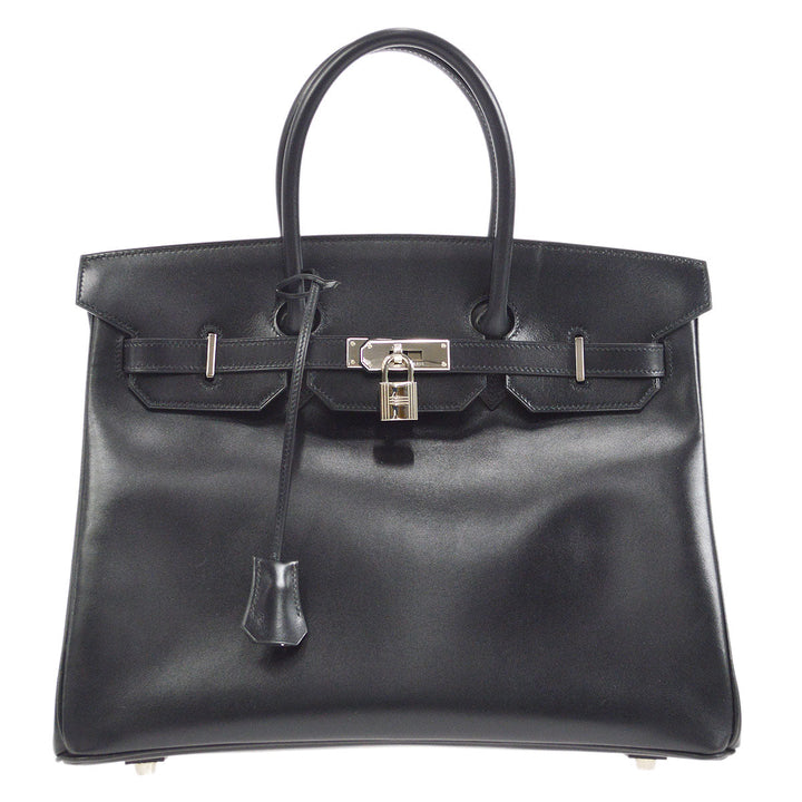 Hermes 1998 BIRKIN 35 Black Box Calf