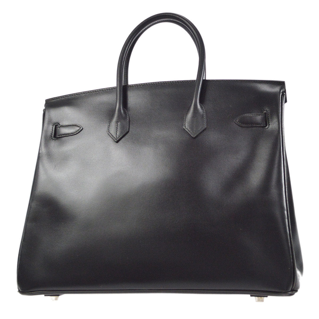 Hermes 1998 BIRKIN 35 Black Box Calf