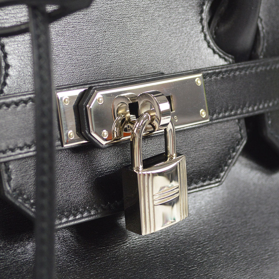Hermes 1998 BIRKIN 35 Black Box Calf