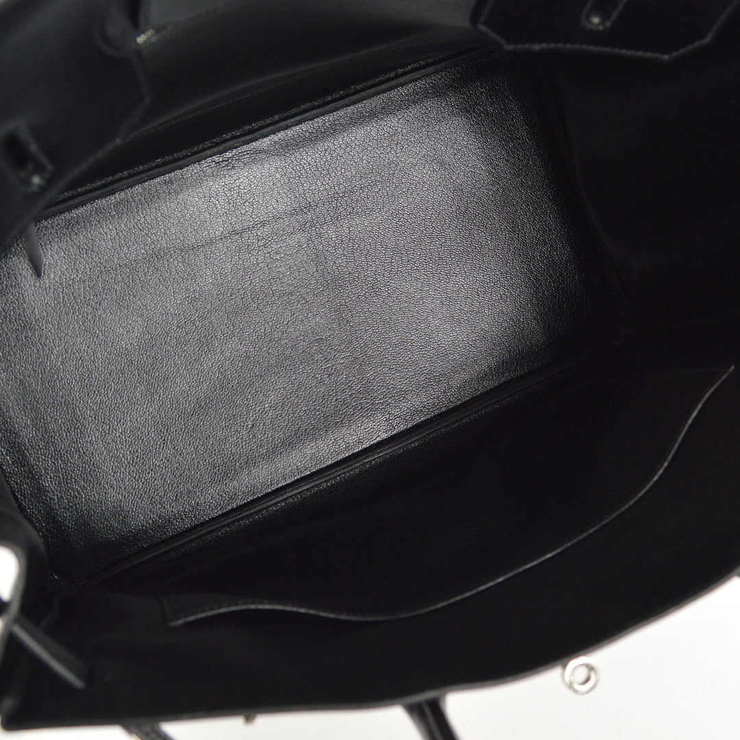 Hermes 1998 BIRKIN 35 Black Box Calf
