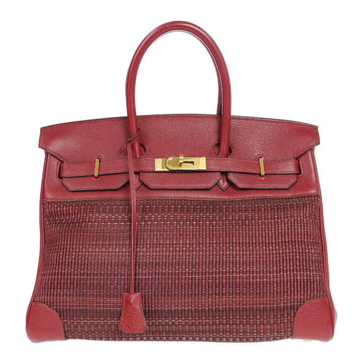 Hermes 2002 Birkin 35 Crinoline Rouge