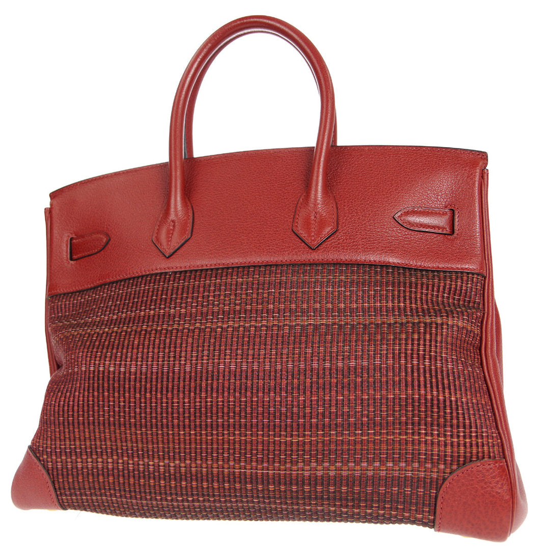 Hermes 2002 Birkin 35 Crinoline Rouge