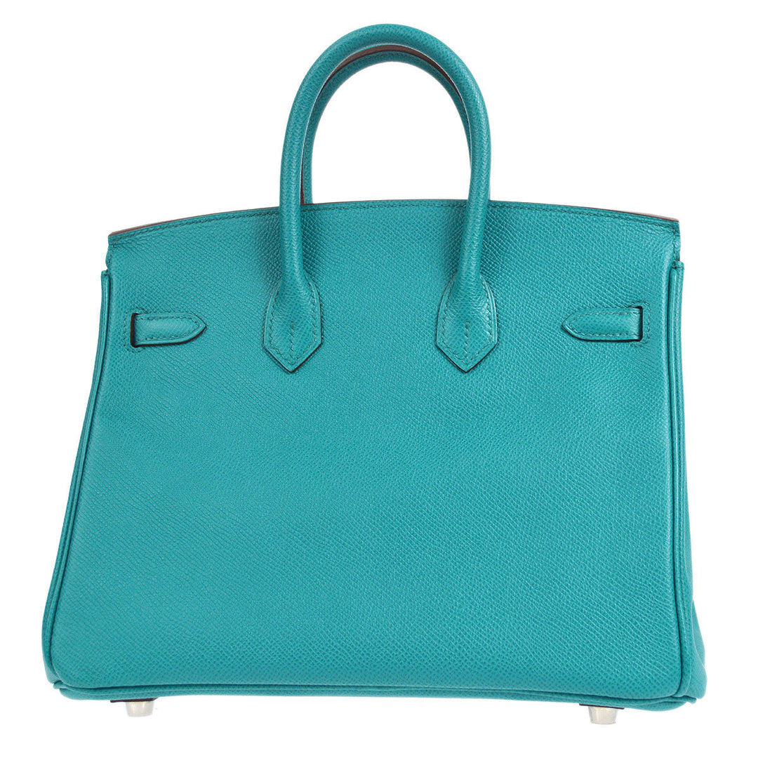 Hermes * 2012 BIRKIN 25 Blue Paon Veau Epsom