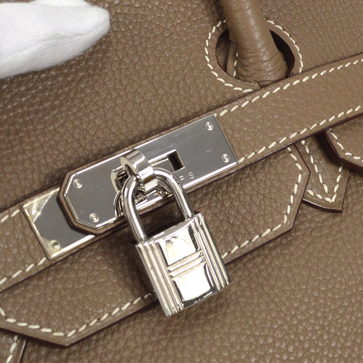 Hermes BIRKIN 35 Handbag Togo Etoupe Gray