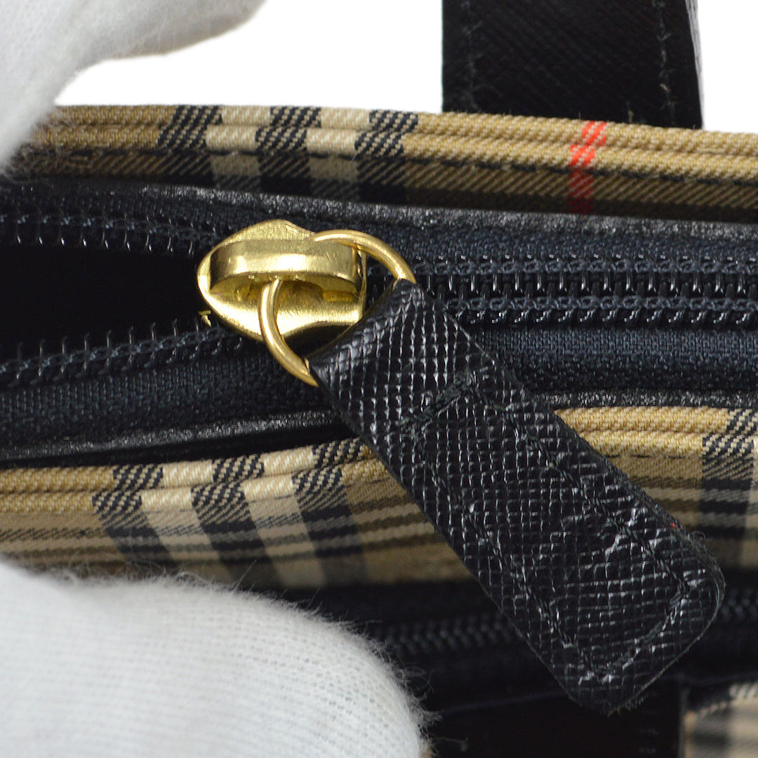 BURBERRY House Check Handbag Beige 78098