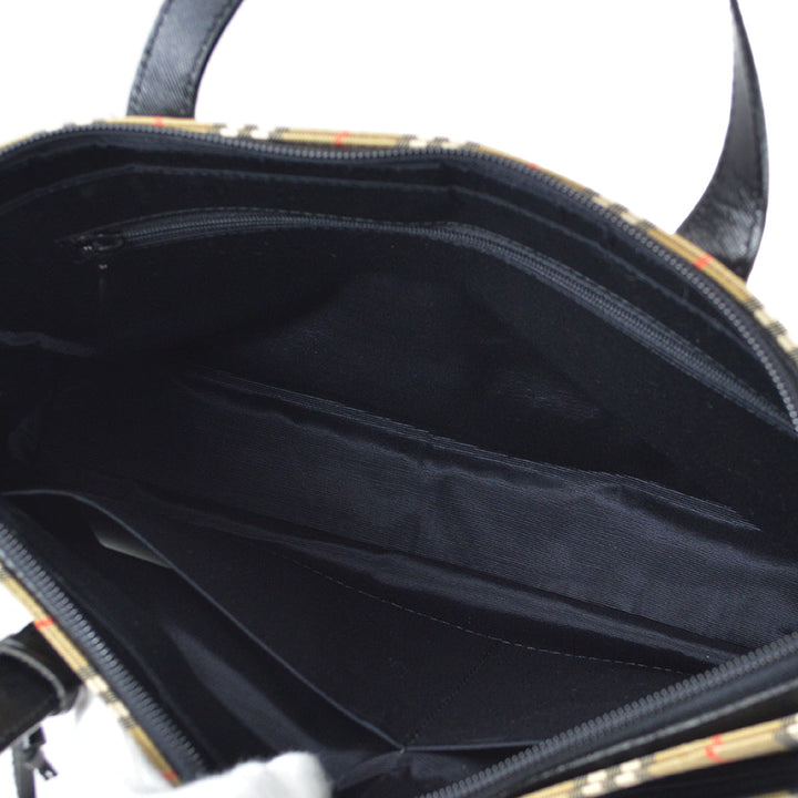 BURBERRY House Check Handbag Beige 78098