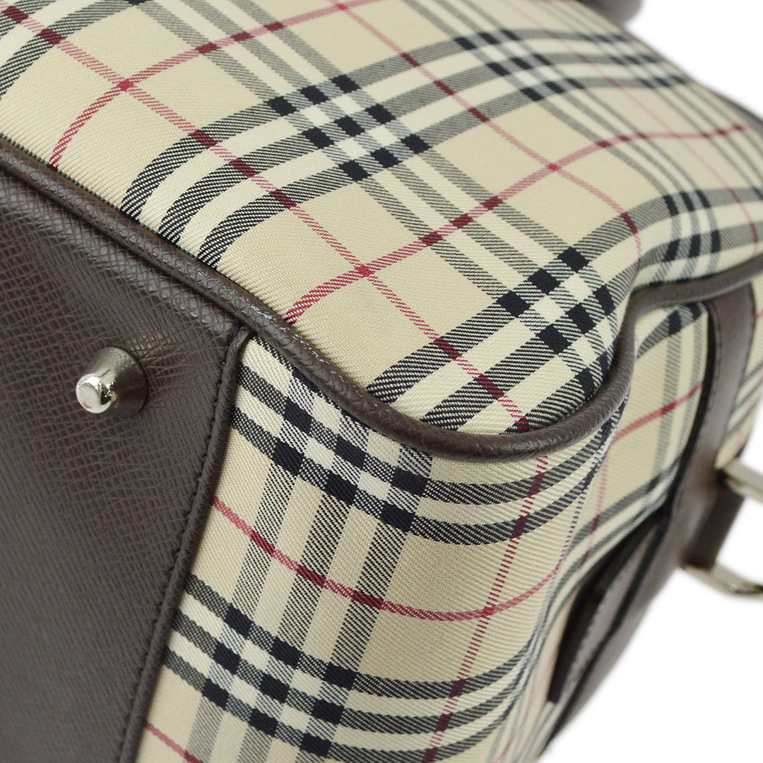 BURBERRY Check 2way Shoulder Handbag 132870