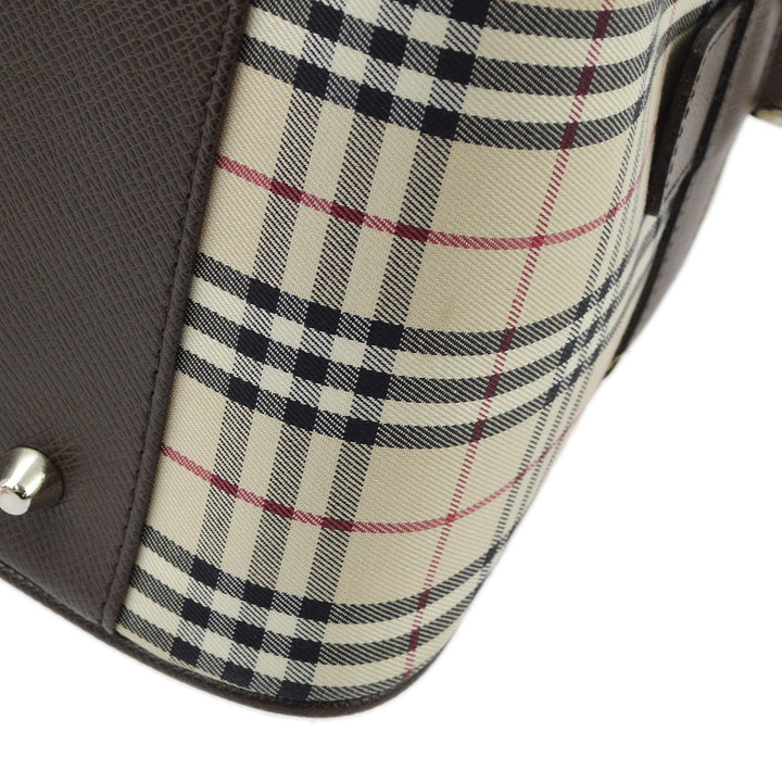 BURBERRY Check 2way Shoulder Handbag 132870
