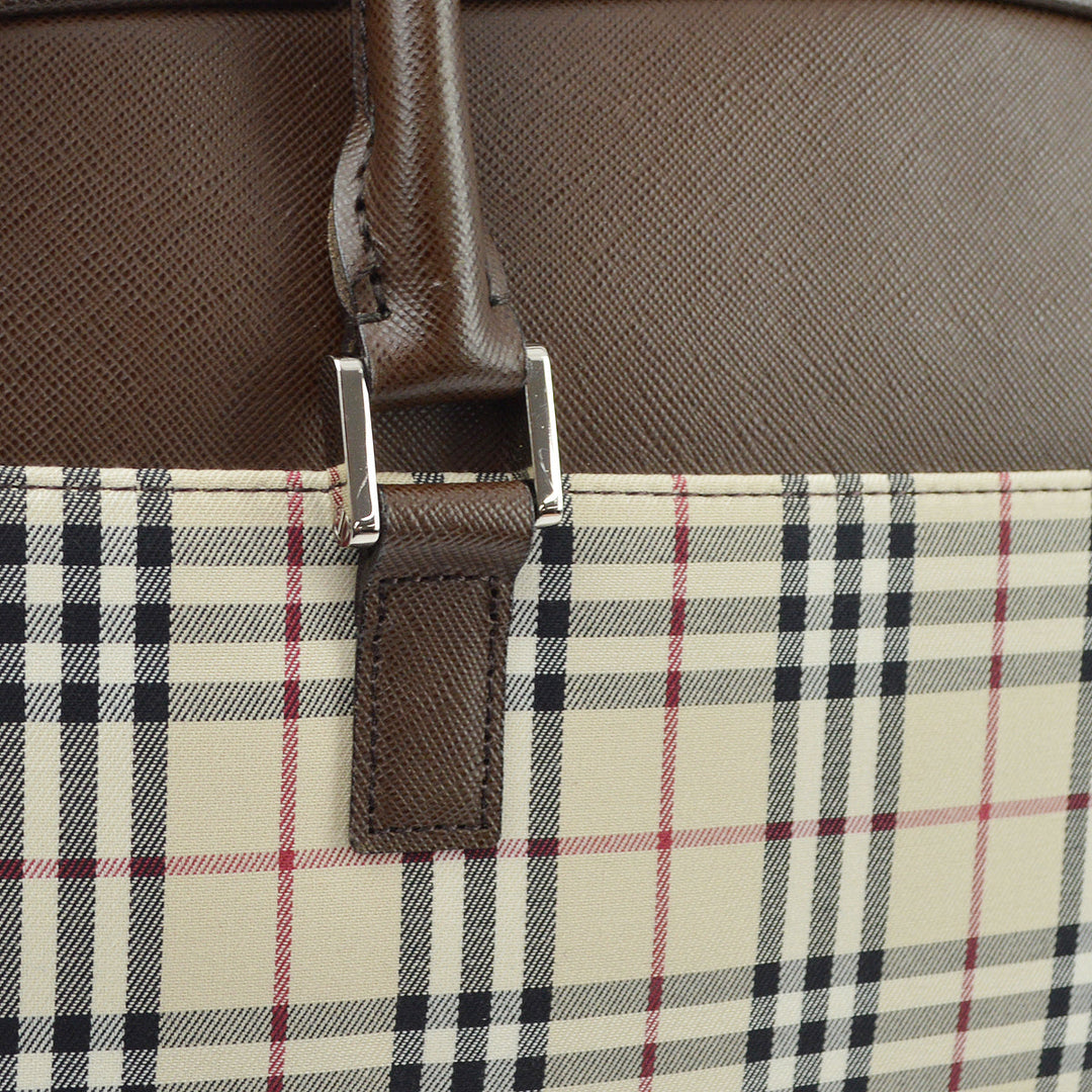 BURBERRY Check 2way Shoulder Handbag 132870