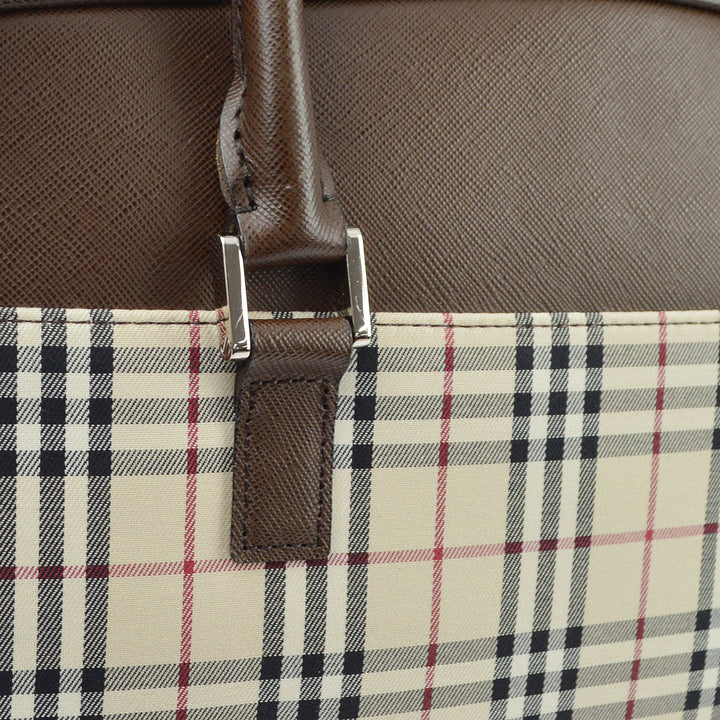 BURBERRY Check 2way Shoulder Handbag 132870