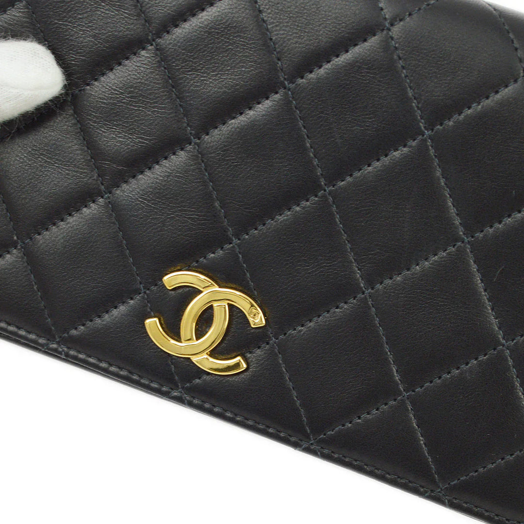 Top Quality Chanel Black Lambskin Pushlock Mini Full Flap Shoulder Bag